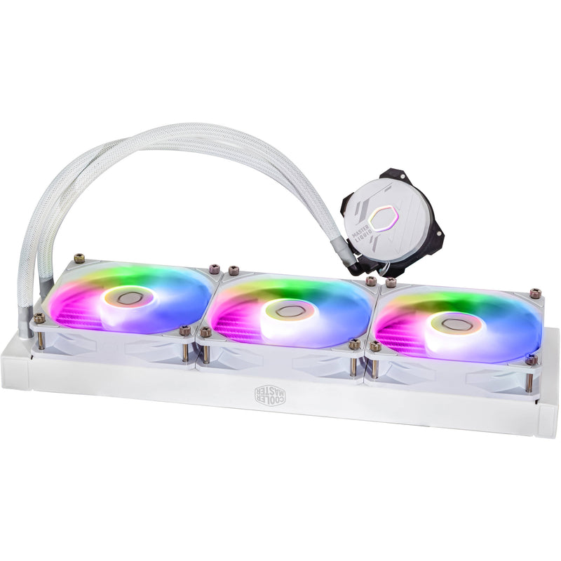 Cooler Master MasterLiquid 360L Core ARGB AIO Liquid CPU Cooler (White)