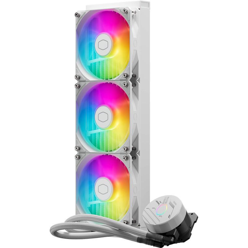 Cooler Master MasterLiquid 360L Core ARGB AIO Liquid CPU Cooler (White)