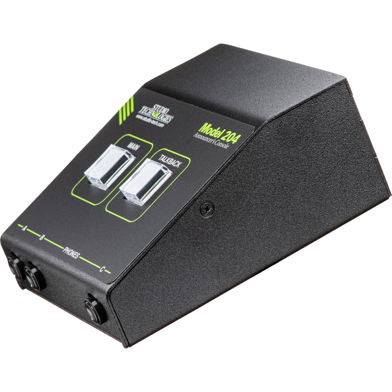 Studio Technologies Dante Compatible Announcers Console with One Dante Talkback Output