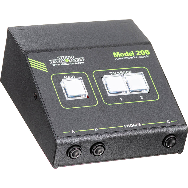 Studio Technologies Dante Compatible Announcers Console with 2 Dante Talkback Outputs