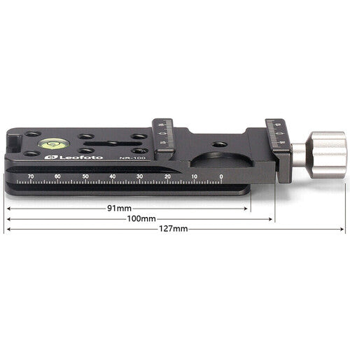 Leofoto NR-100 Long Nodal Slide Rail with Clamp (5")