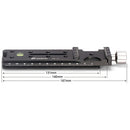 Leofoto NR-140 Long Nodal Slide Rail with Clamp (6.7")