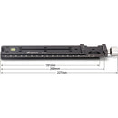 Leofoto NR-200 Long Nodal Slide Rail with Clamp (9.1")