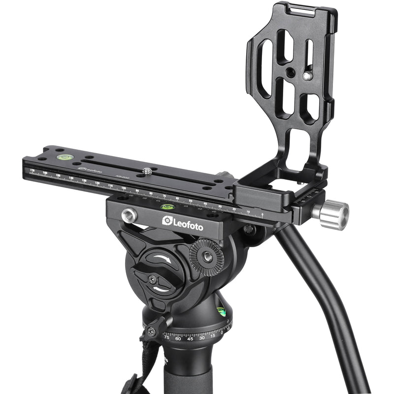 Leofoto NR-200 Long Nodal Slide Rail with Clamp (9.1")