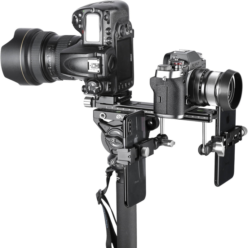 Leofoto NR-200 Long Nodal Slide Rail with Clamp (9.1")