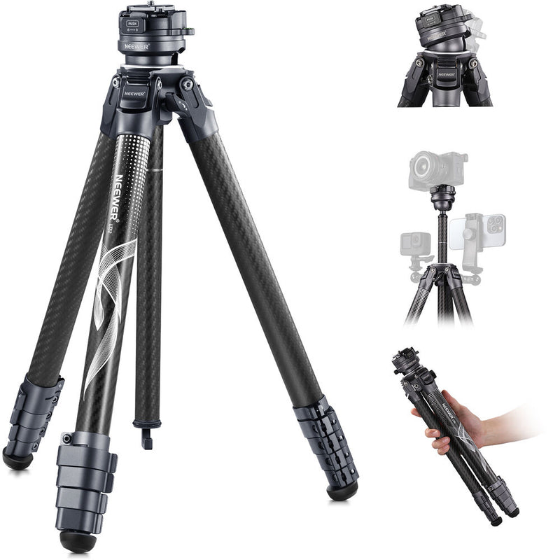 Neewer LT32 Carbon Fiber Travel Tripod (62")