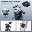 Neewer LT38 Carbon Fiber LITETRIP Travel Tripod with Panoramic Ball Head (61")