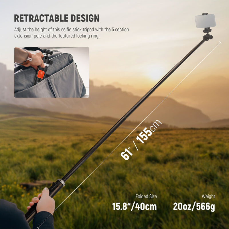 Neewer TS05 Phone Tripod with Bluetooth Remote