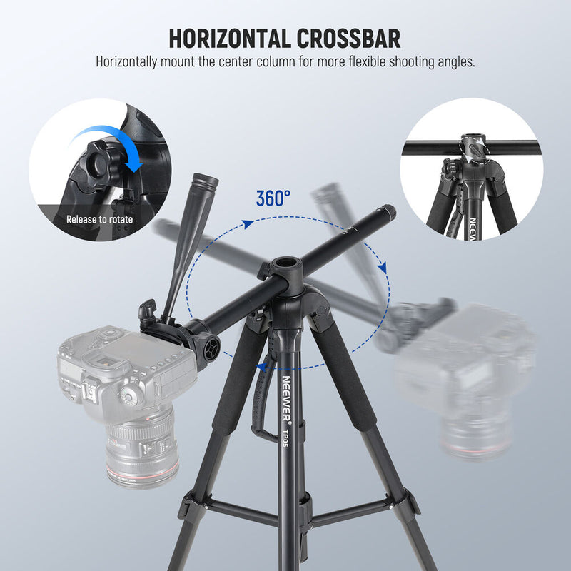 Neewer TP05 Video Tripod Monopod with Pan Head (74.4")