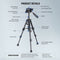 Neewer TP02 Desktop Mini Tripod for Phone & Camera