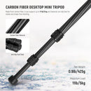 Neewer TP09 Carbon Fiber Desktop Mini Tripod with 360-Degree Ball Head (20")