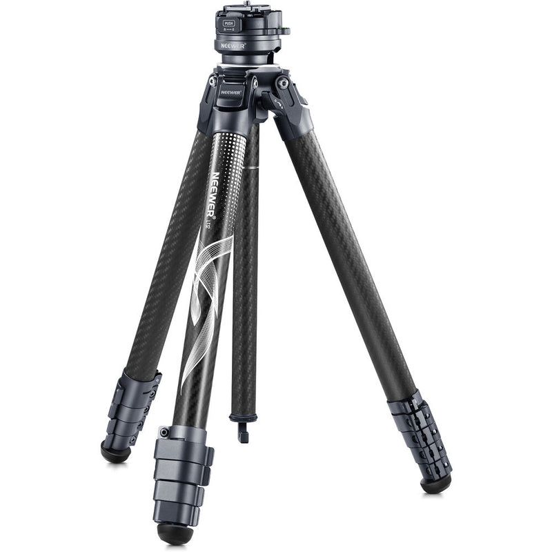 Neewer LT32 Carbon Fiber Travel Tripod with Quick Leveling Base Ball Head