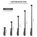 Neewer PA993 Rechargeable Selfie Stick with Battery & Remote