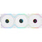 Lian Li 120mm UNI FAN TL LCD Wireless RGB Case Fan (White, 3-Pack)