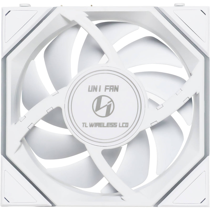 Lian Li 120mm UNI FAN TL LCD Wireless RGB Case Fan (White, 3-Pack)