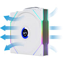 Lian Li 120mm UNI FAN TL LCD Wireless RGB Case Fan (White, 3-Pack)