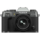 FUJIFILM X-T50 Mirrorless Camera with 15-45mm f/3.5-5.6 Lens and Basic Bundle (Charcoal Silver)