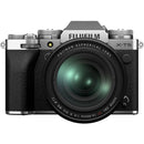 FUJIFILM X-T5 Mirrorless Camera with 16-80mm f/4 Lens and Basic Bundle (Silver)