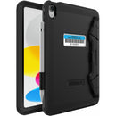 OtterBox Defender Case with Folio for iPad 10th Generation (Black, Poly Bag Packaging)