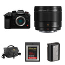 Panasonic Lumix GH7 Mirrorless camera with 9mm f/1.7 Lens and Essentials+ Kit (Black)