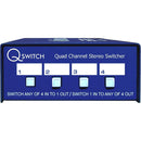 ARX Audibox Qswitch 4-Channel Stereo Switcher