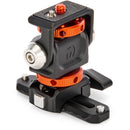 3 Legged Thing Monty 3 Mighty Mini Pan/Tilt Accessory Mount with Shoe and Picatinny Rail (Lava)