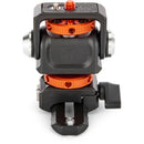 3 Legged Thing Monty 3 Mighty Mini Pan/Tilt Accessory Mount with Shoe and Picatinny Rail (Lava)