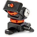 3 Legged Thing Monty 3 Mighty Mini Pan/Tilt Accessory Mount with Shoe and Picatinny Rail (Lava)