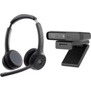Cisco 722 Wireless Stereo Headset & Desk Camera 1080p Bundle
