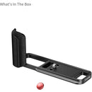 SmallRig L-Shaped Mount Plate with Silicone Handle for FUJIFILM X-E5 (Black)