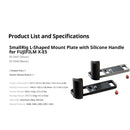 SmallRig L-Shaped Mount Plate with Silicone Handle for FUJIFILM X-E5 (Black)