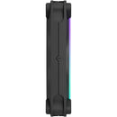Fractal Design Momentum 12 RGB 120mm Fan (Black, 3-Pack)