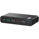 Belkin Universal 4-Port Dual-Head DisplayPort Secure KVM Switch with CAC and USB-C