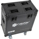 ColorKey Flight Case for Two Creator BX7 Wash Light Fixtures