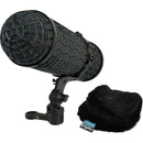 Radius Mini-ALTO 250 Blimp Windshield with RAD-2 Kit & PG Handle (Black, Multi-Pile)