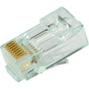 Simply45 Standard Cat6/6a RJ45 Modular Plug (Green Tint, 20-Pack)