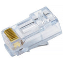 Simply45 Pass-Through Cat5e UTP RJ45 Connector (Blue Tint, 20-Pack)