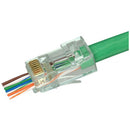 Simply45 Pass-Through Cat6 UTP RJ45 Connector (Green Tint, 20-Pack)
