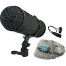 Radius Mini-ALTO 250 Blimp Windshield with RAD-2 Kit, PG Handle & XLR Cable (Gray, Long-Pile)