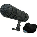 Radius Mini-ALTO 280 Blimp Windshield with RAD-2 Kit & PG Handle (Black, Multi-Pile)