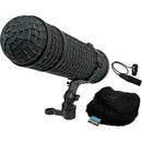 Radius Mini-ALTO 280 Blimp Windshield with RAD-2 Kit, PG Handle & XLR Cable (Black, Multi-Pile)