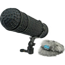 Radius Mini-ALTO 280 Blimp Windshield with RAD-2 Kit & PG Handle (Gray, Long-Pile)