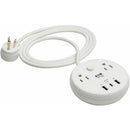 Tripp Lite Safe-IT 30W 2-Outlet Surge Protector with 3 USB Ports (White)