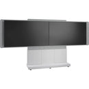 Middle Atlantic Dual Display Shroud for Forum Collaboration Suite (56 to 65" Displays, Silver Gray)