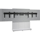 Middle Atlantic Dual Display Shroud for Forum Collaboration Suite (56 to 65" Displays, Silver Gray)