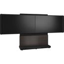 Middle Atlantic Dual-Display Shroud for Forum Collaboration Suite (76 to 85" Displays, Charcoal Gray)