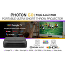 Optoma Technology ML1080UST Photon Go 650-Lumen Full HD Ultra-Short Throw Laser DLP Smart Portable Projector