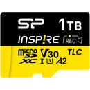 Silicon Power 1TB Inspire UHS-I microSDXC Memory Card with USB-C Card Reader