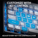 Logitech G Pro X TKL RAPID RGB Gaming Keyboard (White)