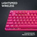 Logitech G Pro X TKL RAPID RGB Gaming Keyboard (Pink)